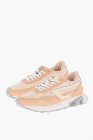 Low-Top-Sneaker S-TYCHE Color-Block aus Leder und Textil