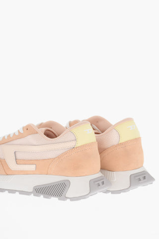 Low-Top-Sneaker S-TYCHE Color-Block aus Leder und Textil