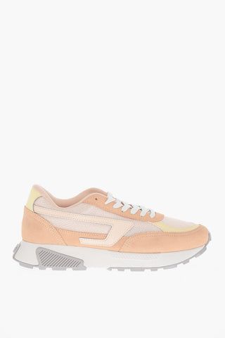 Low-Top-Sneaker S-TYCHE Color-Block aus Leder und Textil