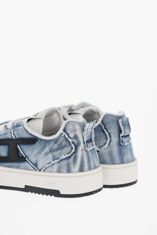 Low-Top-Sneaker S-UKIYO V2 aus Denim mit kontrastierendem Logo