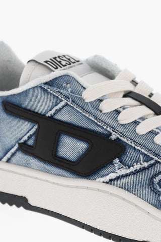 Low-Top-Sneaker S-UKIYO V2 aus Denim mit kontrastierendem Logo