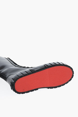 가죽 레이스업 부츠 S-HANAMI 플랫폼 솔