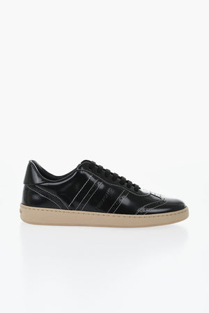 Low-top Leather Brogue Sneakers ACHILLE