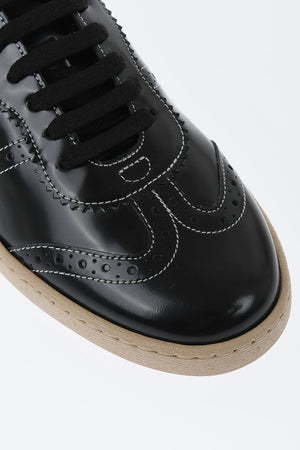 Low-top Leather Brogue Sneakers ACHILLE