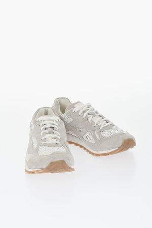 Suede Sneakers ORBIT with Mesh Inserts