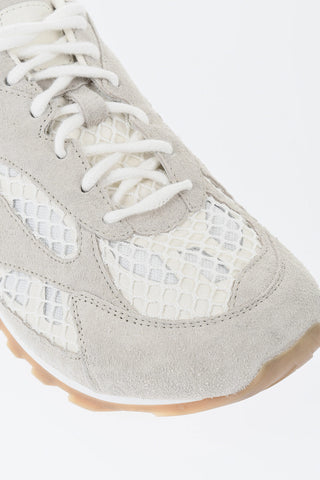 Suede Sneakers ORBIT with Mesh Inserts