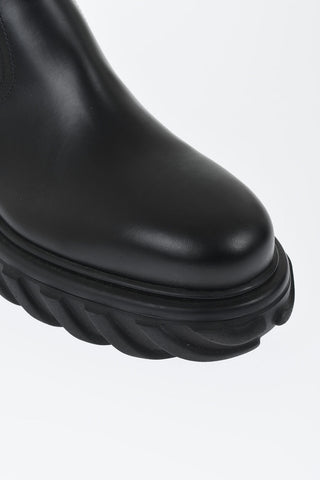 Leather Ankle Boots with 5cm Internal Zip