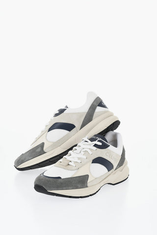 RUNNER Lace-Up Sneakers with Suede Inserts