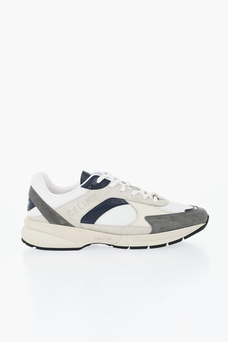 RUNNER Lace-Up Sneakers with Suede Inserts