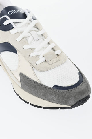 RUNNER Lace-Up Sneakers with Suede Inserts