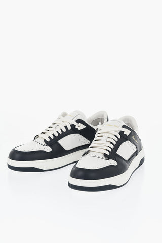 Ledersneaker AIR mit kontrastierenden Details