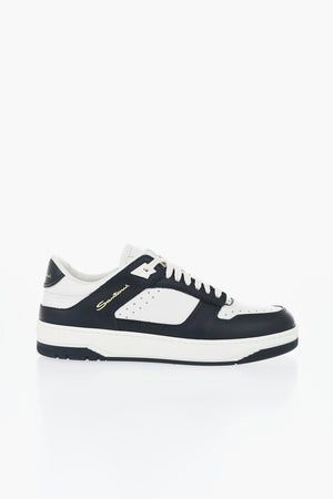 Ledersneaker AIR mit kontrastierenden Details