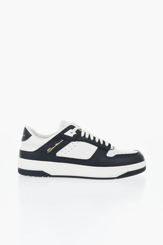 Ledersneaker AIR mit kontrastierenden Details