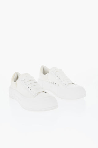 Niedrige Canvas-Sneaker mit Gummispitze