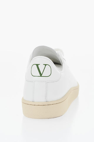 Leather Sneakers with Rubber Sole