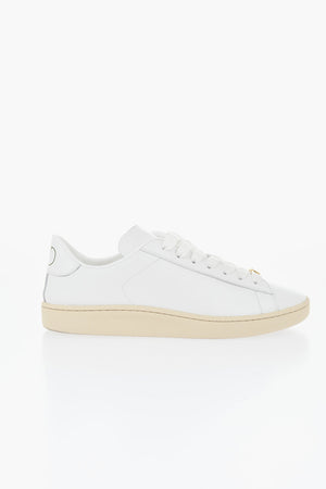 Leather Sneakers with Rubber Sole