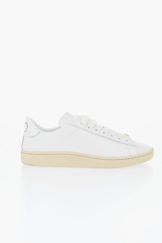 Leather Sneakers with Rubber Sole