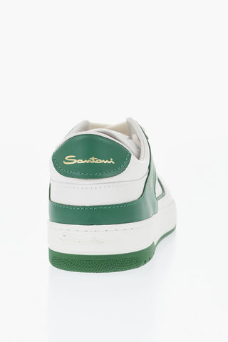 Leather Sneakers AIR With Contrast Details