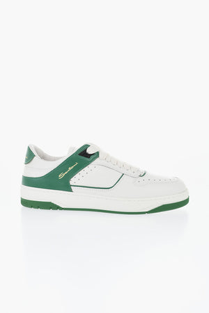Leather Sneakers AIR With Contrast Details