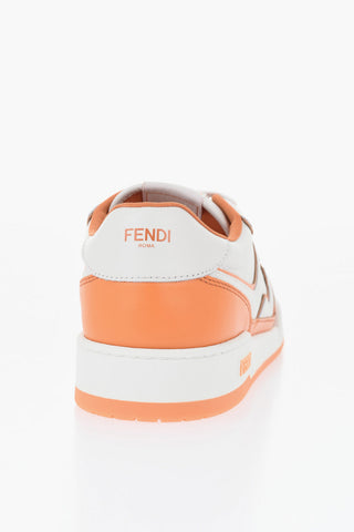 Leather Two-Tone Sneakers MATCH