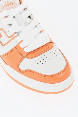 Leather Two-Tone Sneakers MATCH