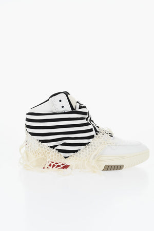 Leather High-Top Sneakers BANDANA