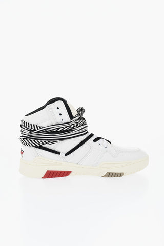 Leather High-Top Sneakers BANDANA