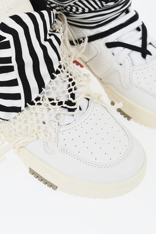 Leather High-Top Sneakers BANDANA