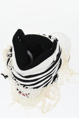 Leather High-Top Sneakers BANDANA