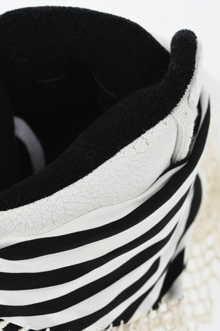 Leather High-Top Sneakers BANDANA
