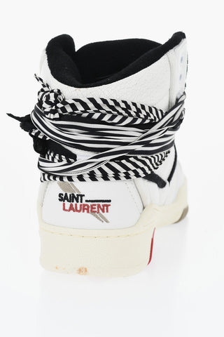 Leather High-Top Sneakers BANDANA