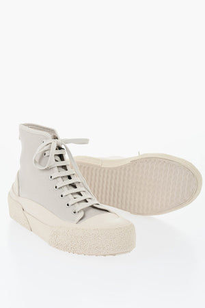 High NUMBERS Canvas Sneakers with Rubber Toe