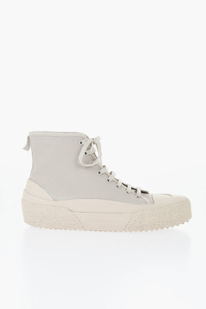 High NUMBERS Canvas Sneakers with Rubber Toe