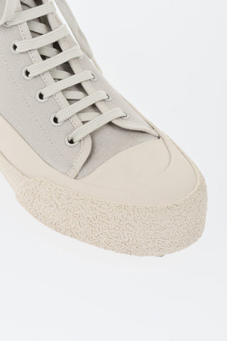 Hohe Sneaker NUMBERS aus Canvas mit Gummispitze