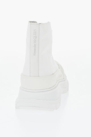 High Canvas Sneakers with Chulky Sole