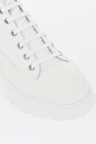 High Canvas Sneakers with Chulky Sole