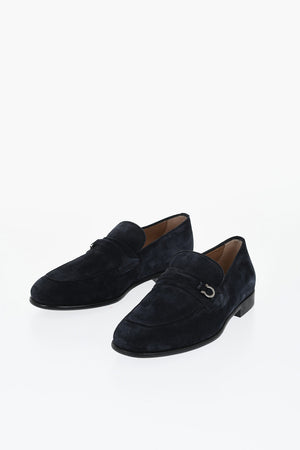 Suede Moccasins DESIO with Logo Detail