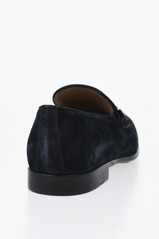 Suede Moccasins DESIO with Logo Detail