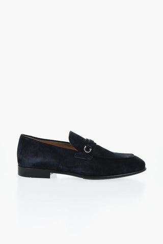Suede Moccasins DESIO with Logo Detail
