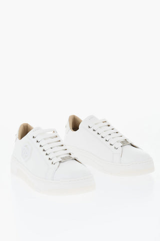 Niedrige Sneaker LIQUID HEXAGON aus Leder