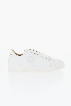 Niedrige Sneaker LIQUID HEXAGON aus Leder