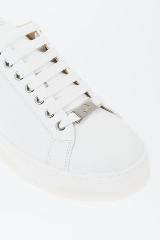 Niedrige Sneaker LIQUID HEXAGON aus Leder