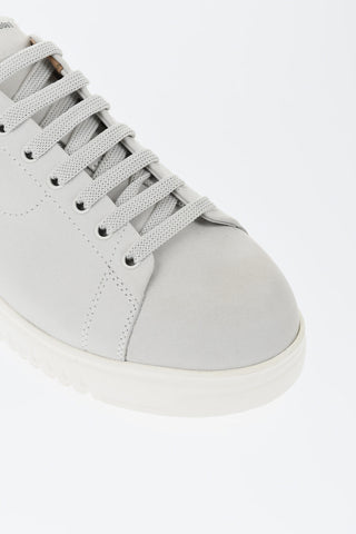 EMPORIO Sneakers Allacciate in Nappa con Suola in Gomma