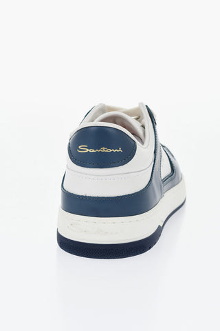Ledersneaker AIR mit kontrastierenden Details
