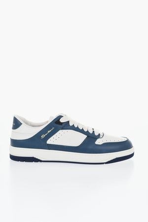 Ledersneaker AIR mit kontrastierenden Details