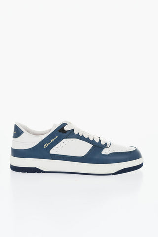 Ledersneaker AIR mit kontrastierenden Details