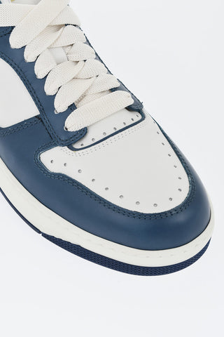 Ledersneaker AIR mit kontrastierenden Details