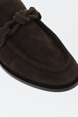 Suede Loafers KNOT with Leather Sole