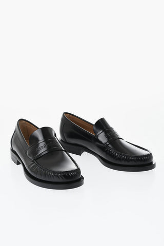 Brushed Leather Penny Loafers FILLMORE