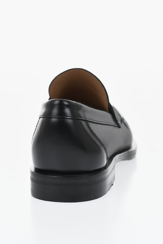 Brushed Leather Penny Loafers FILLMORE